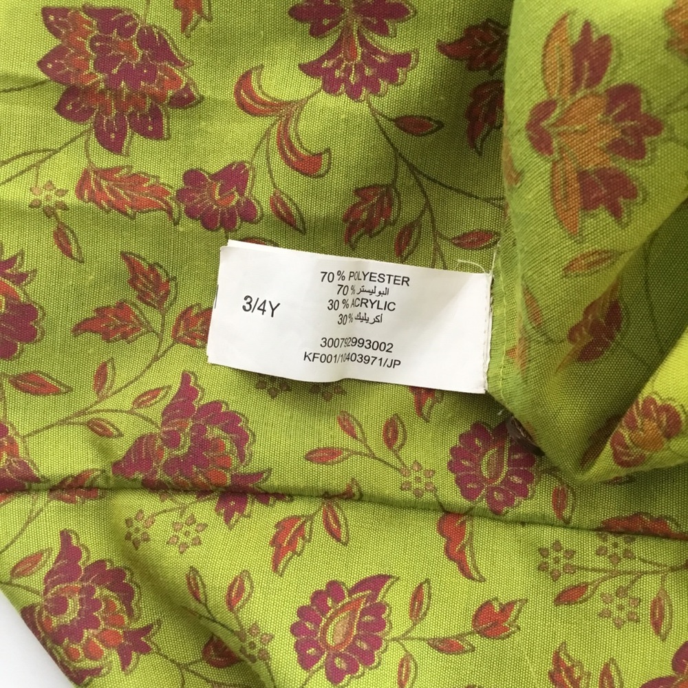 Utsa Kids Dress Floral Print Size 3-4 - Picture 6 of 8